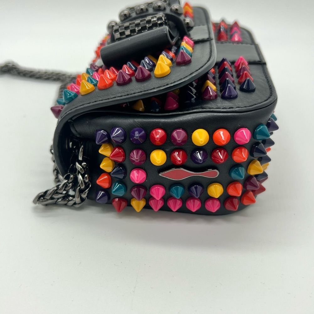 Christian Louboutin Sweet Charity Calf/patent/spikes mix black multicolor - Picture 2 of 16
